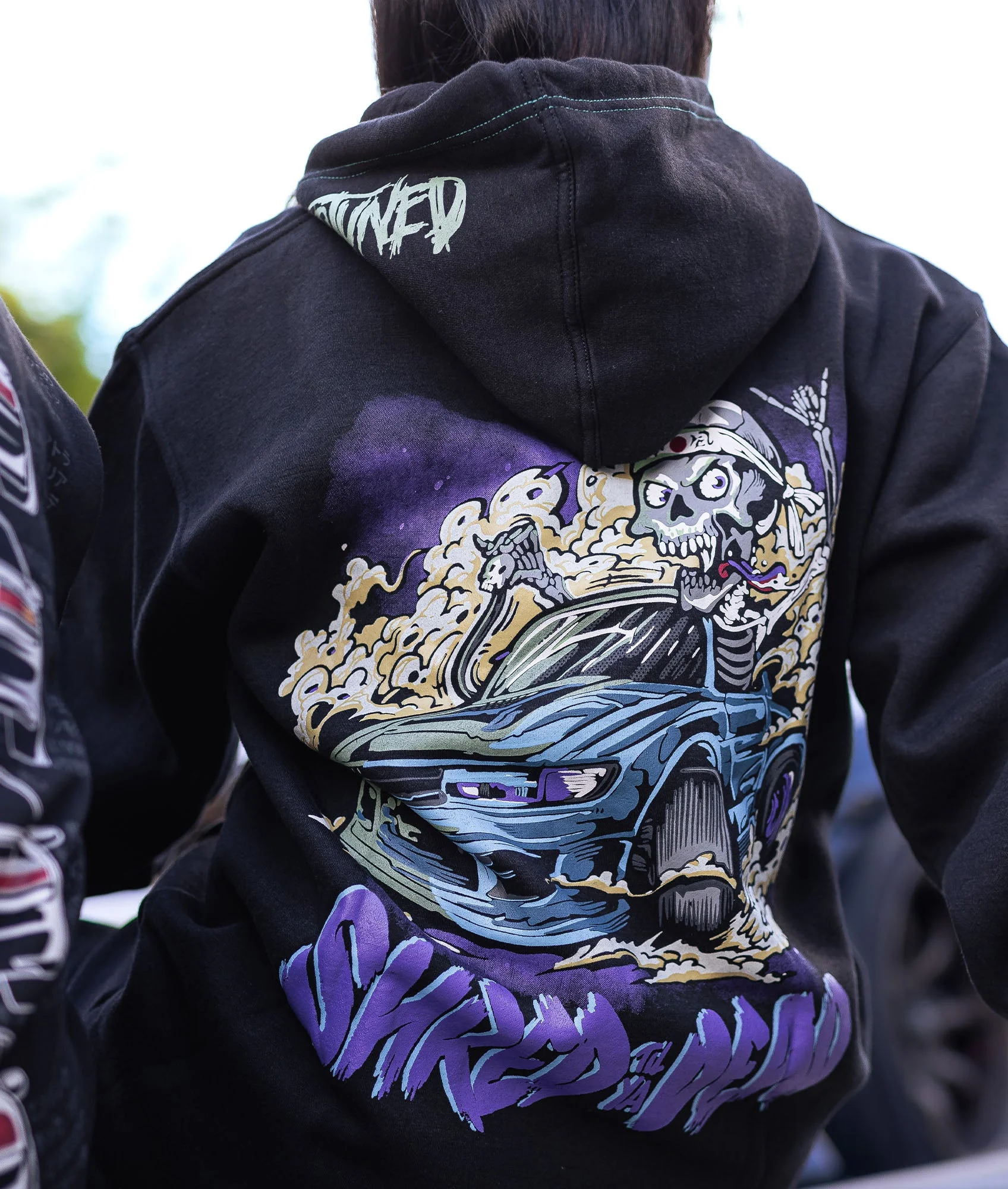 Shred Till Ya Dead Womens Hoodie - Image 2