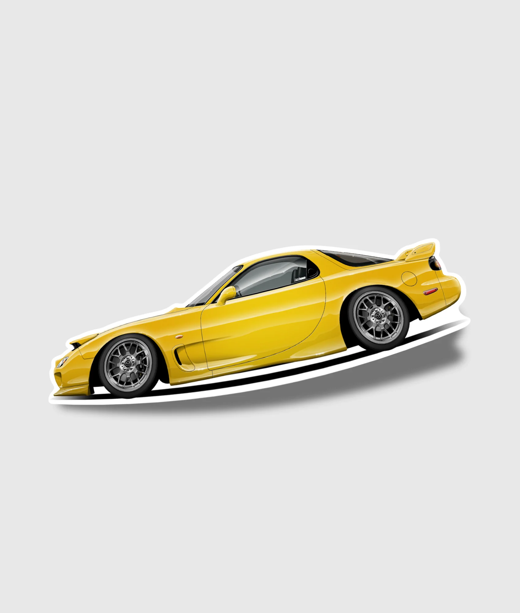 Mazda FD RX7 Sticker - Yellow